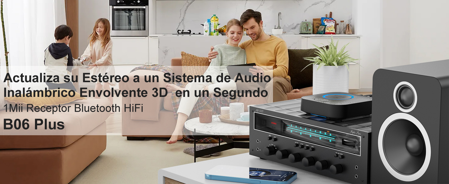 receptor bluetooth audio hifi para stereo mini-cadena