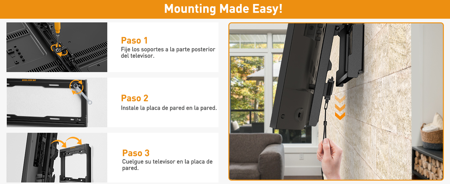 soporte tv pared