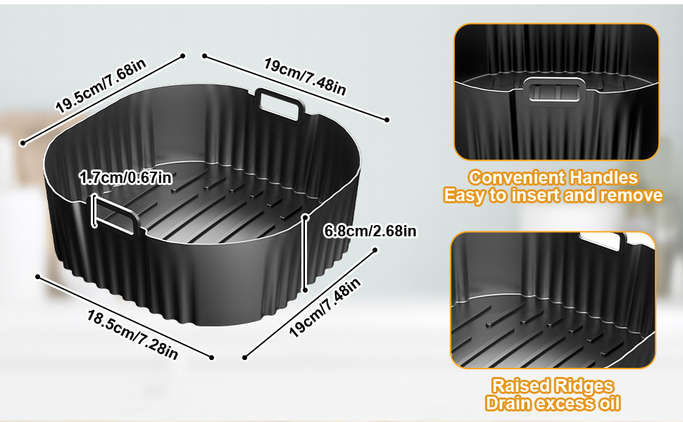 plato silicona aire fryer