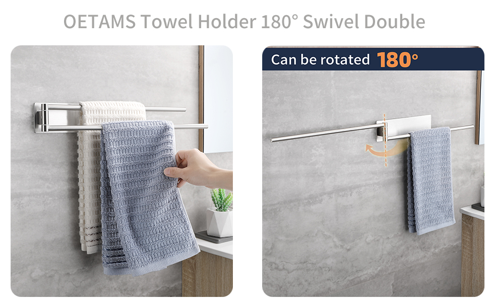 Toalleros de Baño Sin Taladro