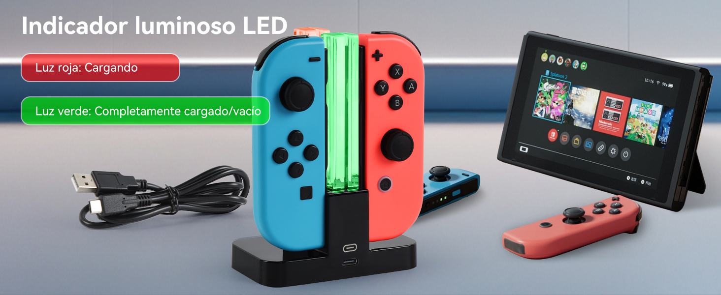 Base de Carga para Switch 4 en 1 Cargador