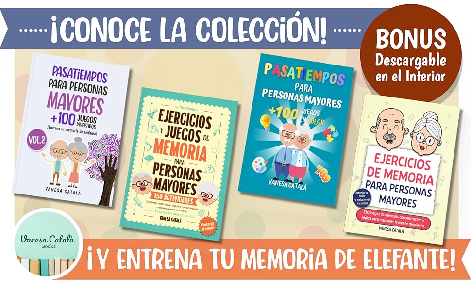 Pasatiempos para personas mayores, ejercicios de memoria para personas mayores