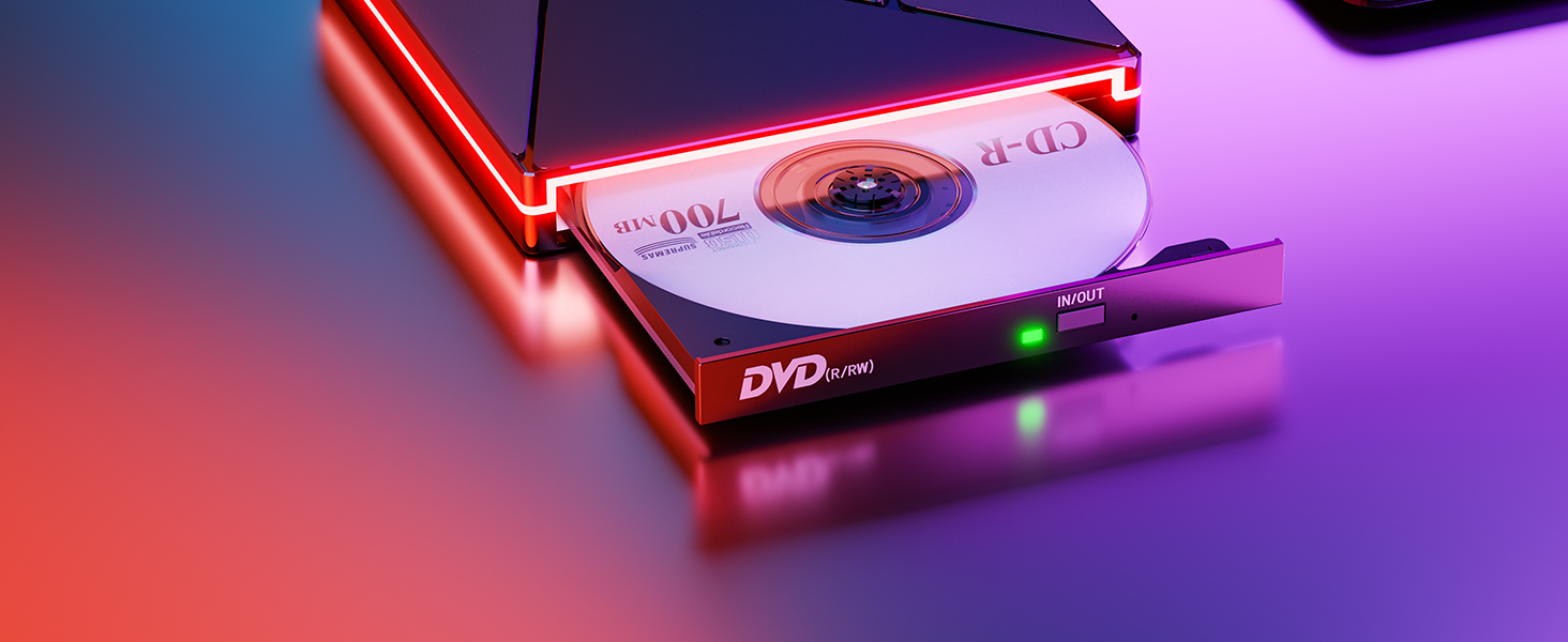 Grabadora CD DVD Unidad Externa con USB 3.0 y USB-C