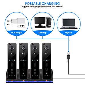 Ladestation Wii 4 in 1 Ladestation