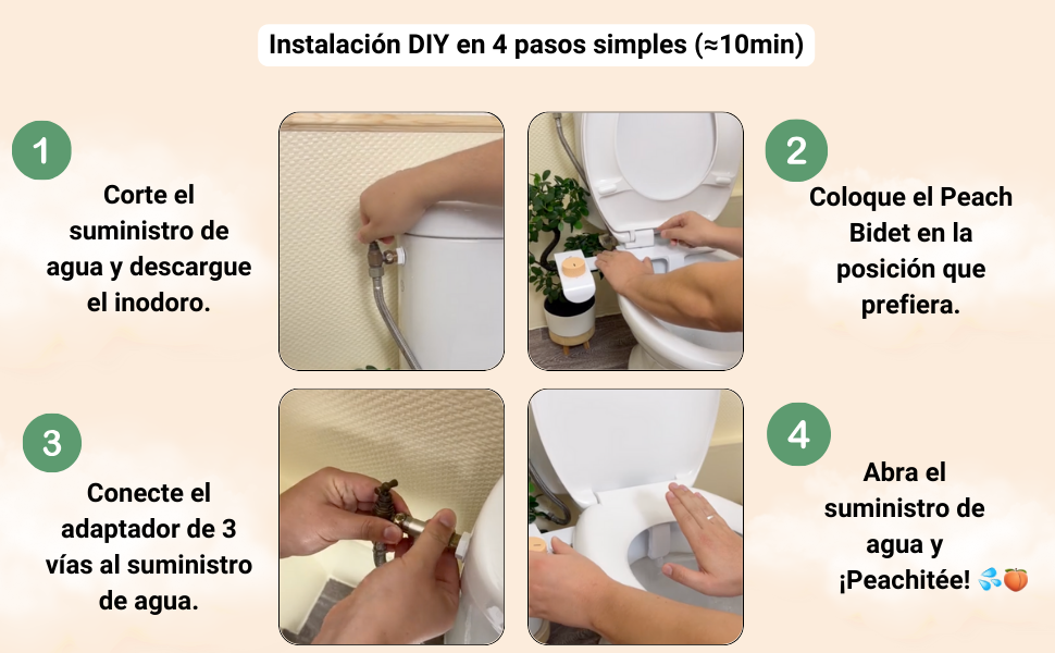inodoro con chorro de agua, bidet para inodoro, ducha para wc, chorro agua wc, inodoro con bidé