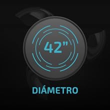 Ventilador de techo lámpara climatización frescor 3 aspas retráctiles con luz 42 pulgadas blanco