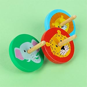 Peonzas madera para regalos cumpleaños niños