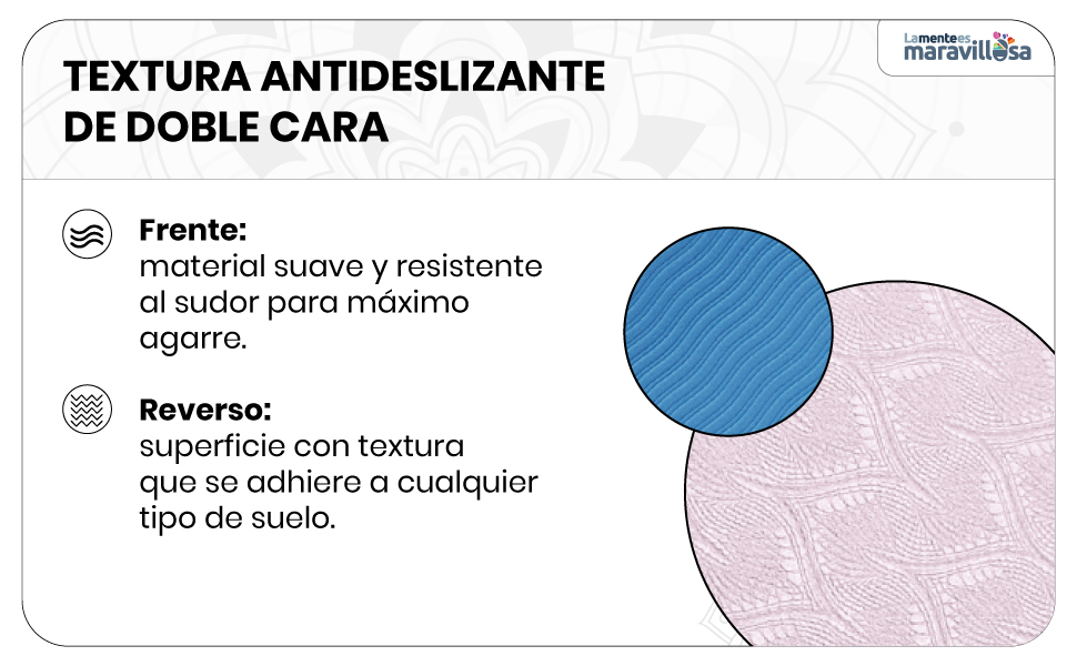 Textura antideslizante de doble cara