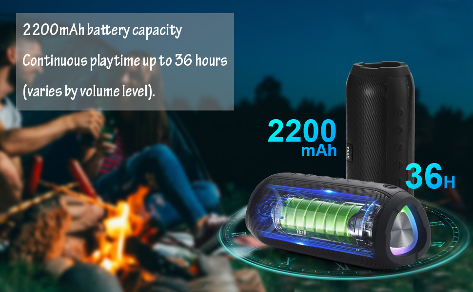Ykall Altavoz Bluetooth Portátiles 20W