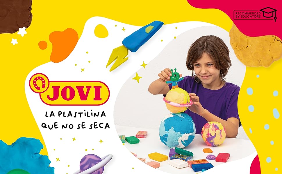 jovi niños plastilina tempera manualidades arte juego pintura de dedos ceras