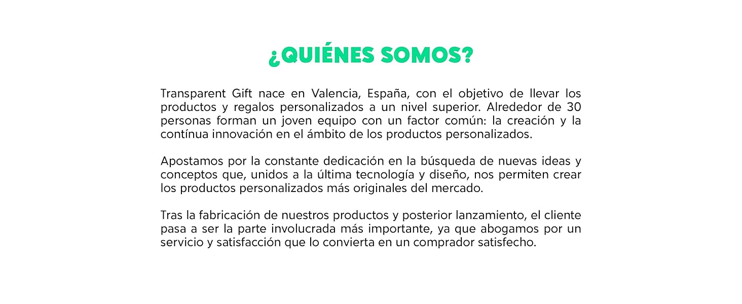 Transparent Gift - Quiénes somos