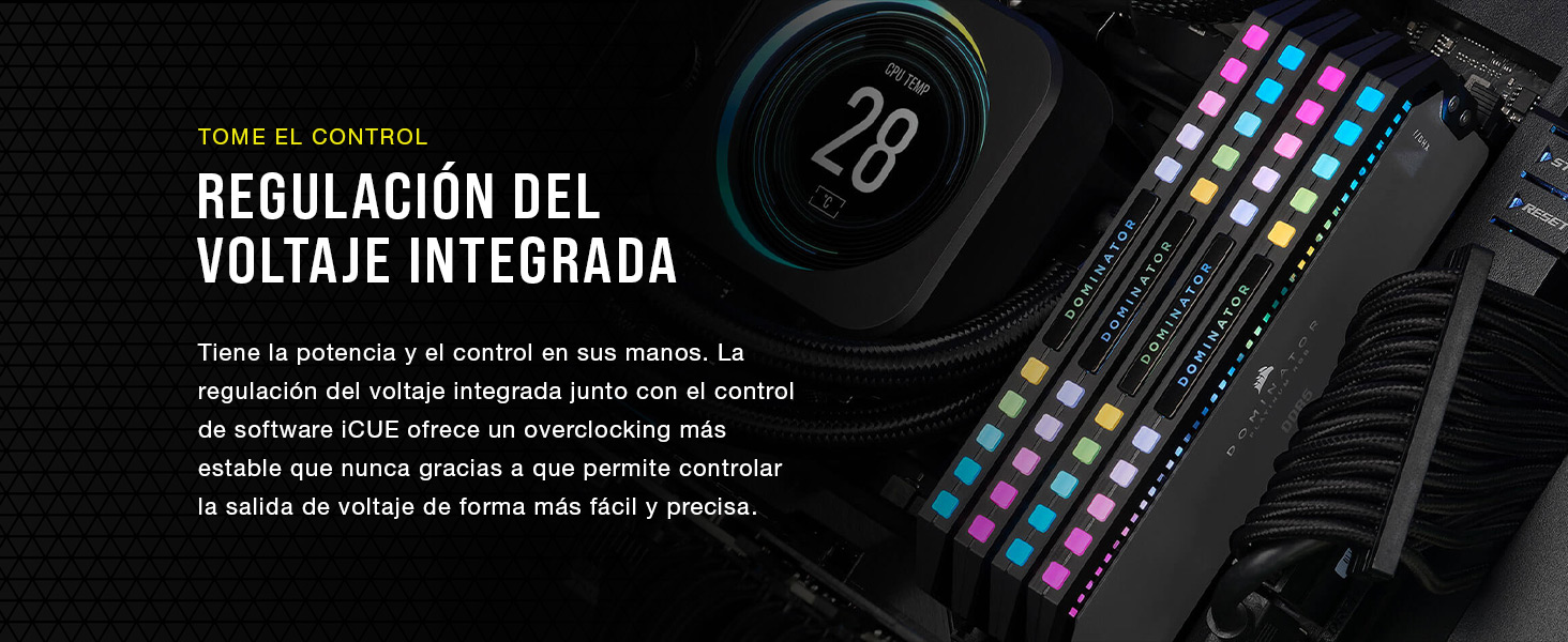 Software iCUE, Regulación del voltaje integrada, DDR5