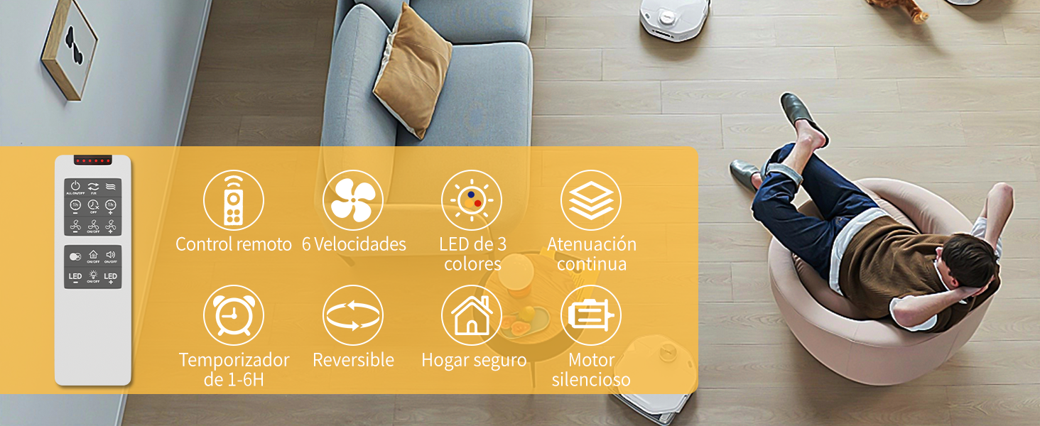 ventilador de techo silencioso