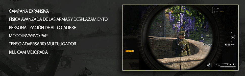 Sniper Elite 5 - Física Avanzada