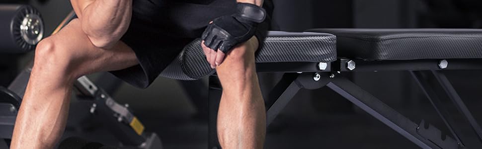 Banco de Musculación de T-LoVendo Plegable Ajustable Multifunctional Gimnasio, vista general