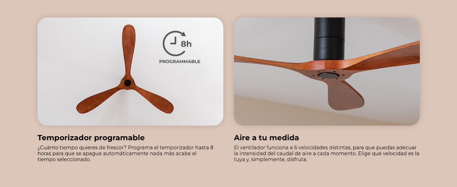 ventiladores de techo; ventiladores de techo con luz; lampara cecotec; EnergySilence Aero 570