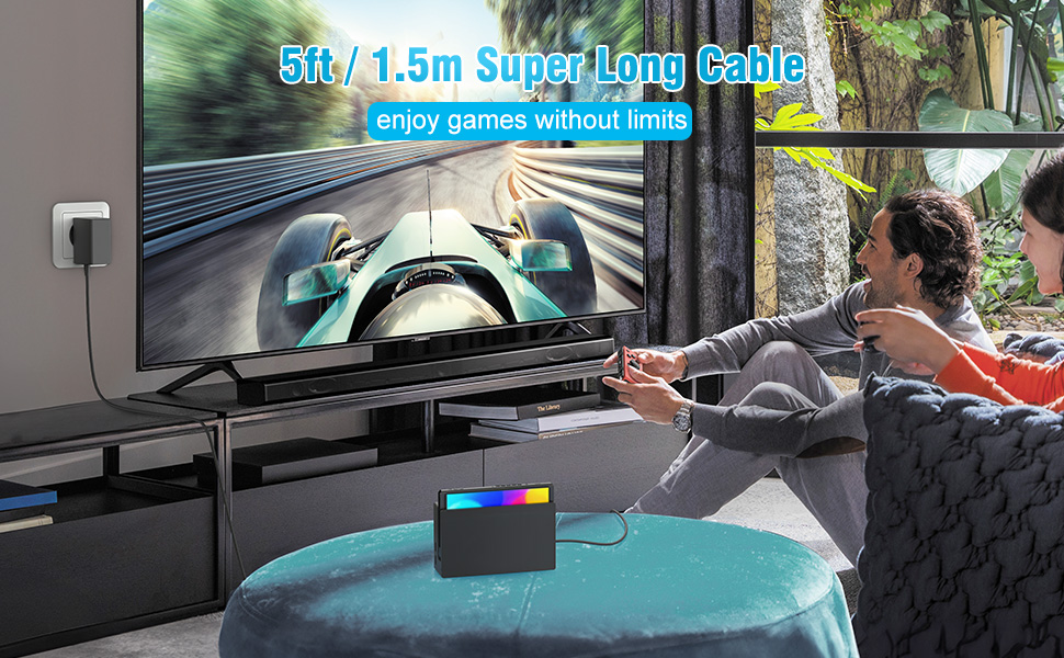 Cargador para Switch/NS Switch - Compatible con Modo TV Contro