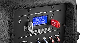 Vonyx Verve38 - Altavoz reproductor multimedia MP3 USB SD Micro inalambrico