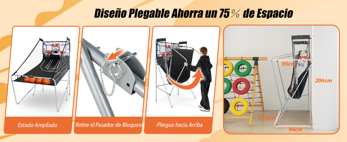 Canasta de Baloncesto Plegable
