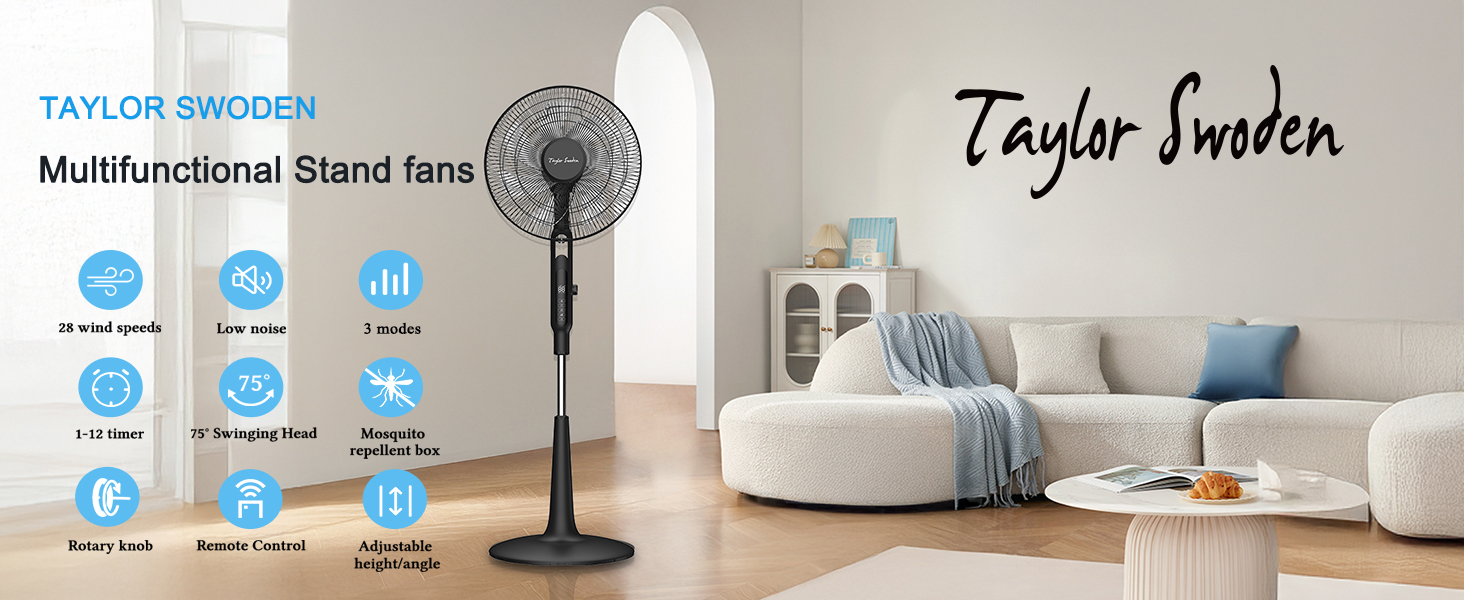 ventilador de pie silencioso