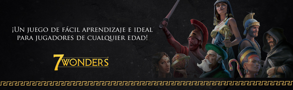 7 Wonders,Asmodee,Repos Production,Juego de tablero,Civilización,Juego de mesa