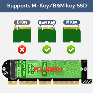Adaptador PCIe 4.0 a M.2 NVMe SSD