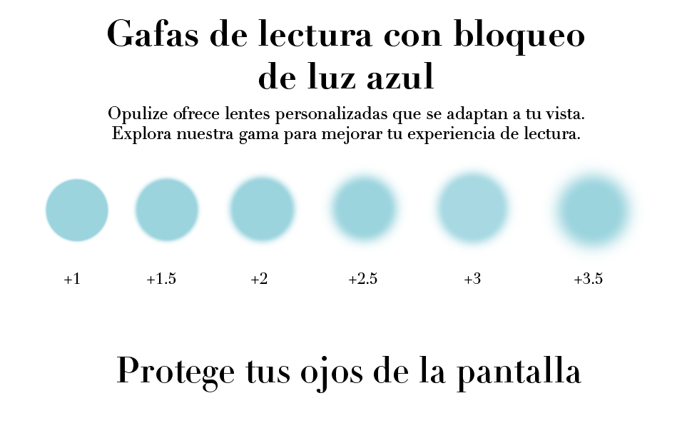 Opulize, Gafas bloqueo de luz azul, Gafas de Lectura, Variedad de colores y estilos, Packs Múltiples