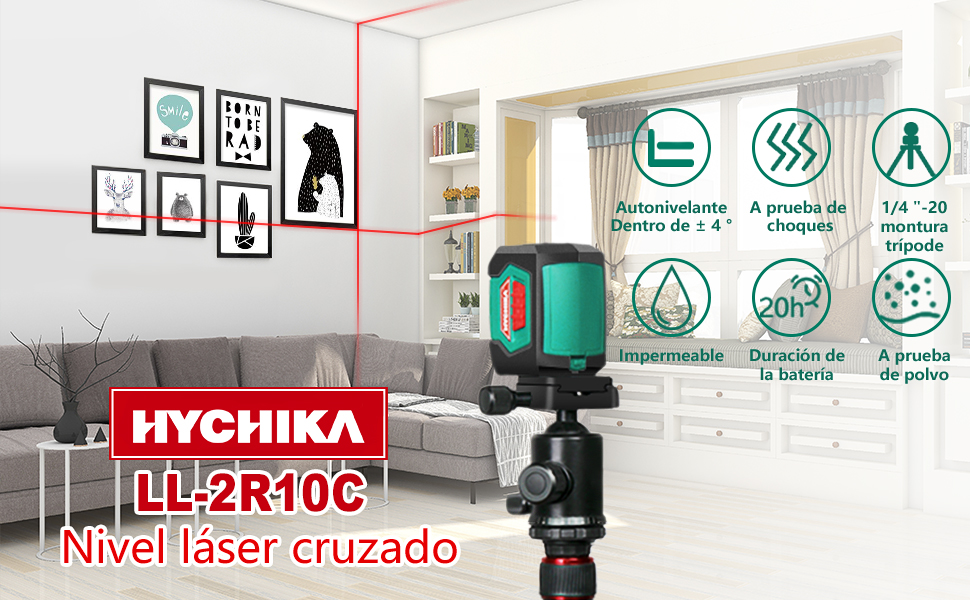 Nivel laser cruzado