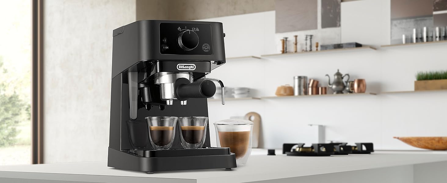EC235, stilosa, delonghi, cafetera de bomba tradicional