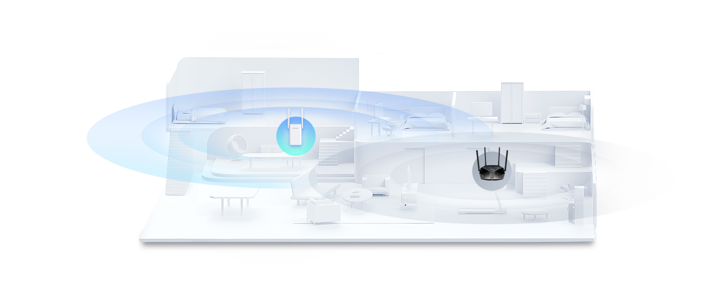 Extensor de red Wi-Fi 6 Mercusys ME70X