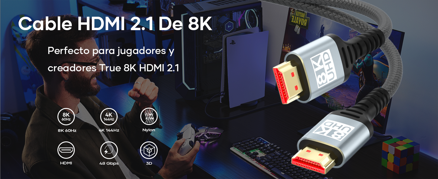 woednx Cable HDMI 8K