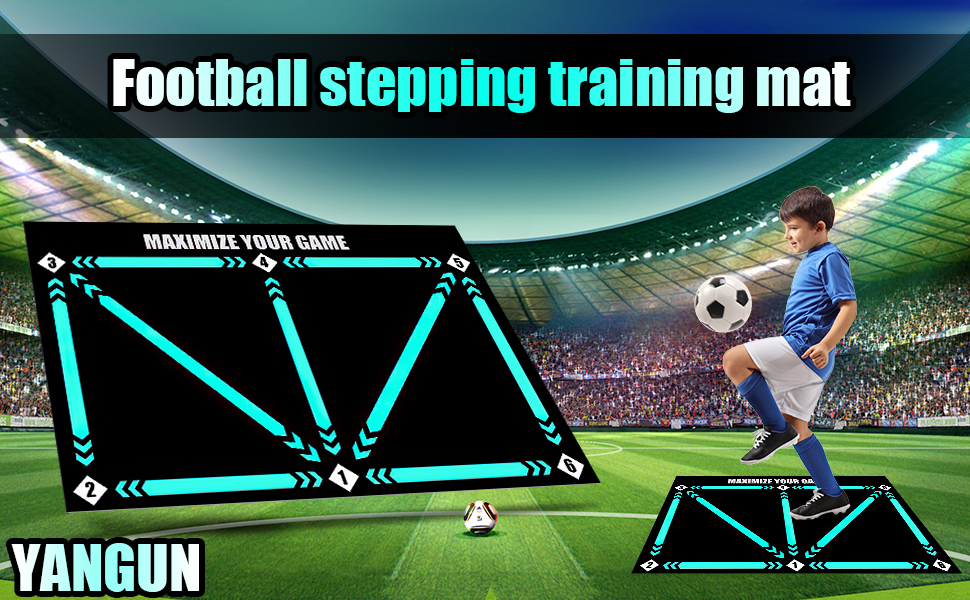 Football step training mat