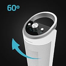 climatizador evaporativo con oscilación hasta 60 grados de cecotec
