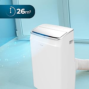 Aire acondicionado portátil / bomba de calor / silencioso / LED / temporizador