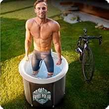 bañera hielo ice bath bañera de hielo banheira de gelo ice tube bath piscina hielo recuperacion