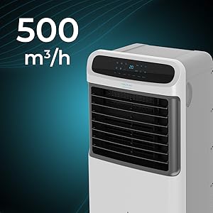 climatizador portátil aire acondicionado ventilación frío ionizador ventilador caudal aire refrescar