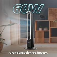 ventilador; ventilador silencioso; ventilador cecotec; ventilador torre; electric fan; EnergySilence