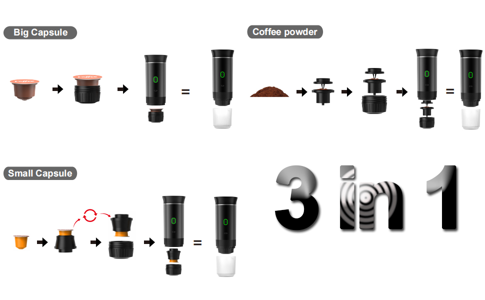 Cafetera espresso portátil para camping