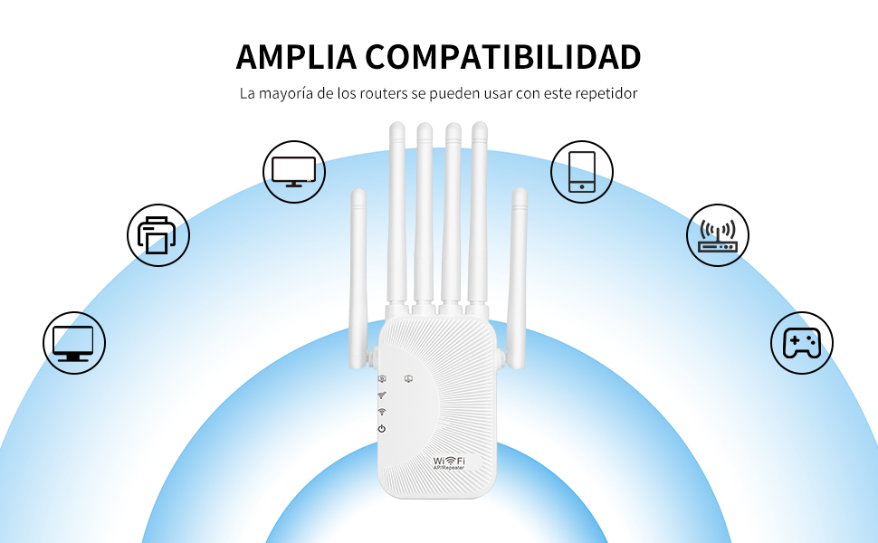 Compatible con todos los routers y dispositivos inteligentes