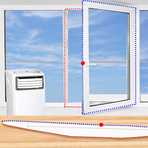 Attach the window seal to the hook tape,then insert hose