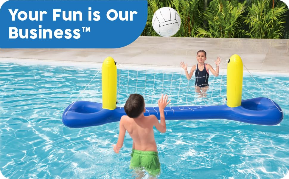 Red de voleibol de piscina, voleibol de agua, red de netball para piscina, juegos de piscina para niños, red inflable de la piscina