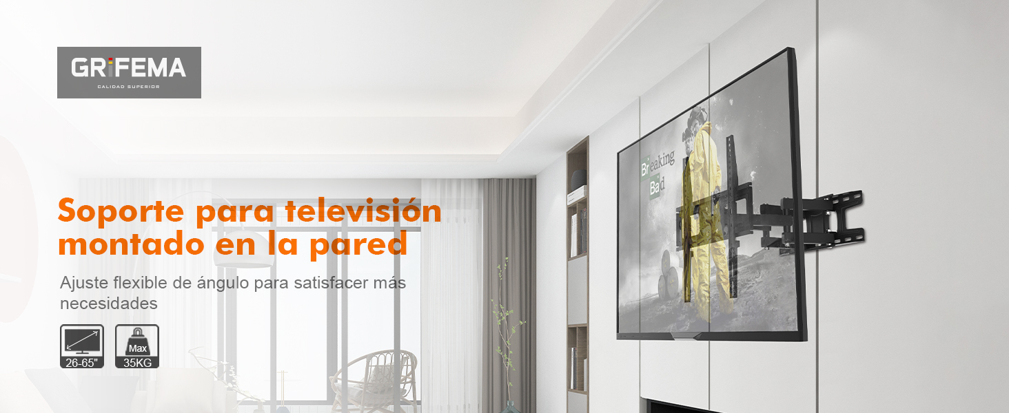 soporte tv pared 55 pulgadas