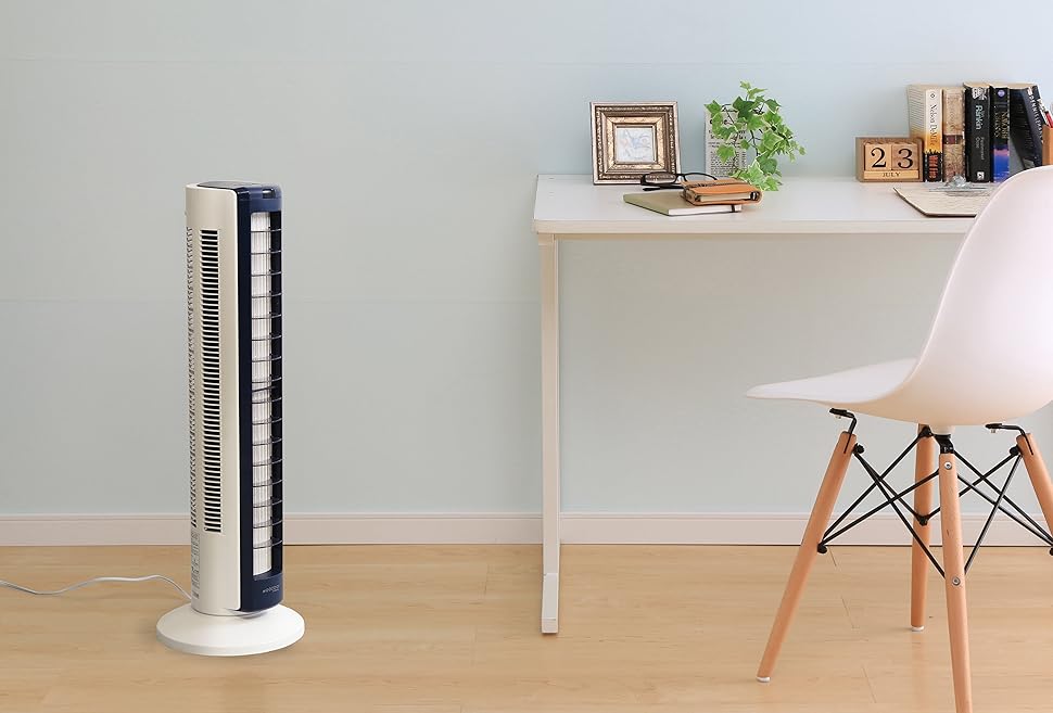 Ventilador de torre con control remoto
