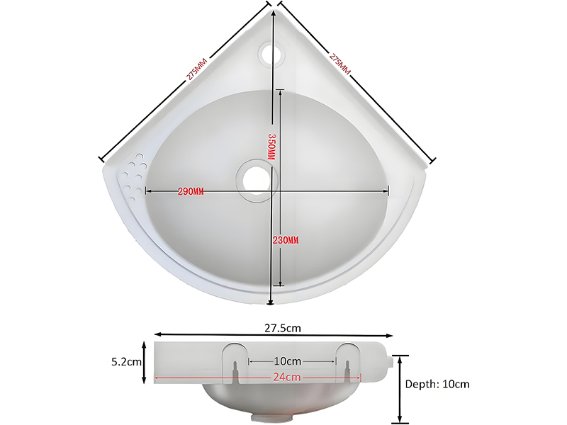 Lavabo De Plástico Con Grifo