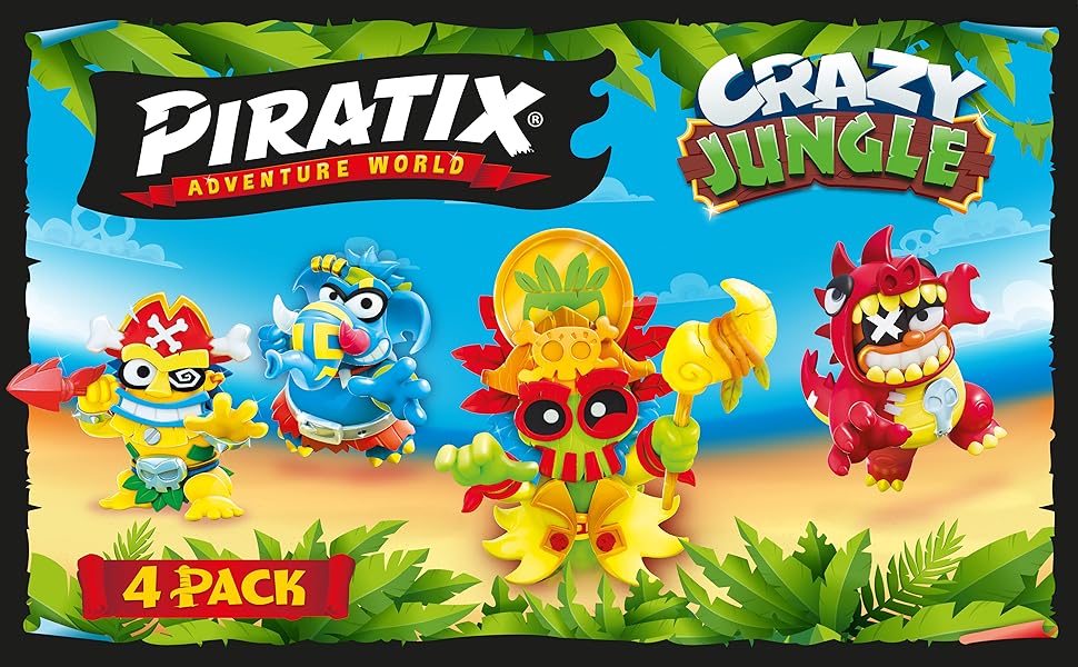 4 pack Crazy Jungle