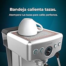 Cafetera barista con 20 bares, manometro y thermoblock.