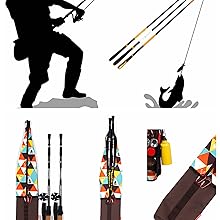 Aparejo de Pesca Impermeable Plegable,Bolsas de Pesca 72cm