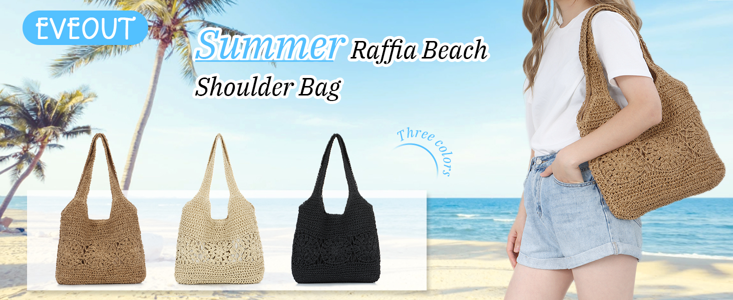 Boho Bolso Shopper Paja Tejido