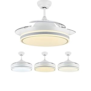 Ventilador con motor DC y luz LED