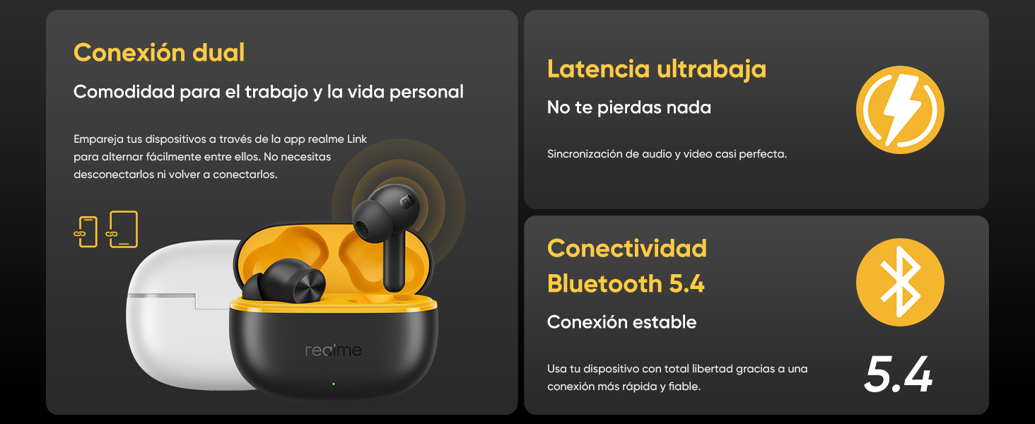Realme T200 Lite Air 5 6 7 Pro T110 T310 cascos inalambricos auriculares audifonos inalambricos